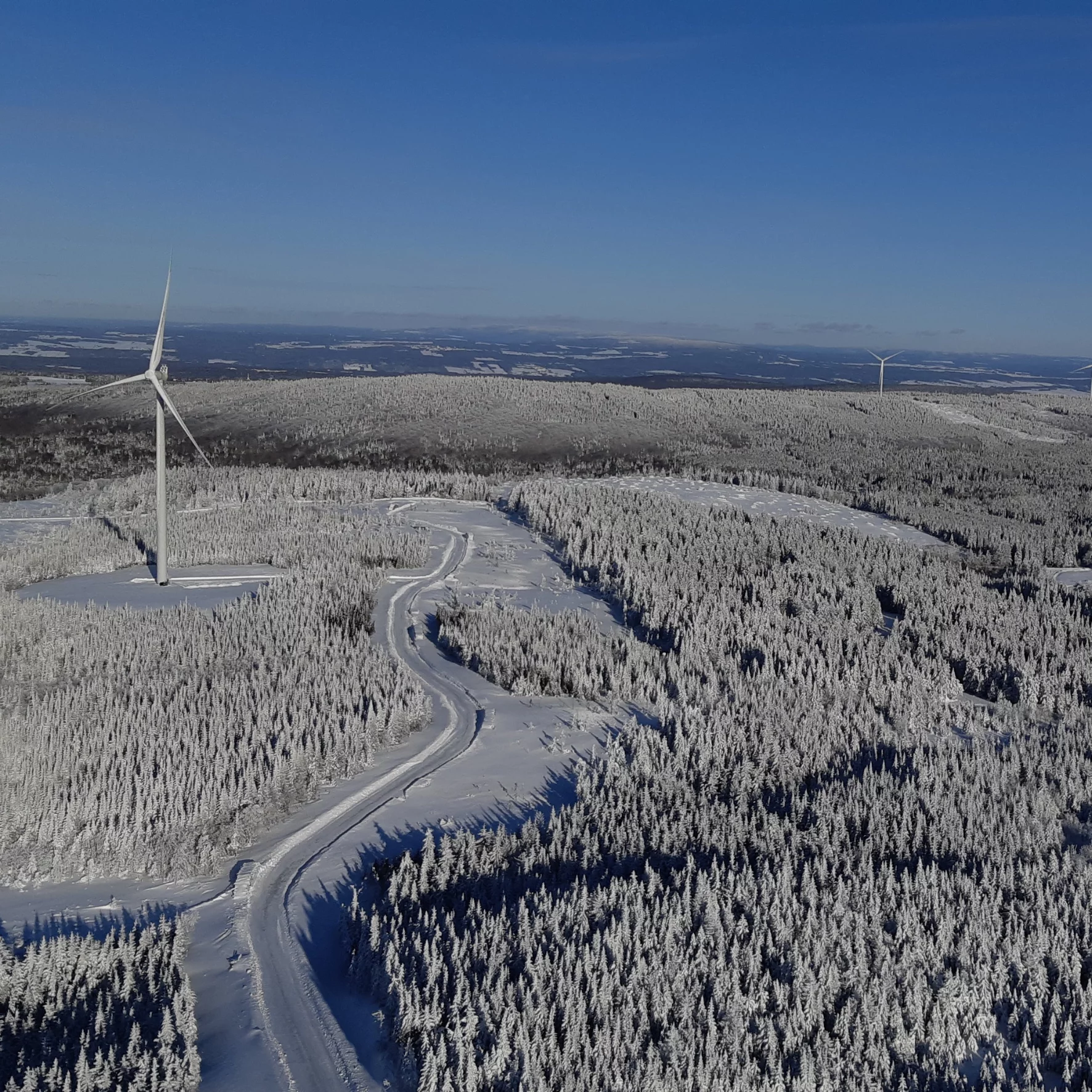 Cold climate wind farm that needs ice protection system, 1